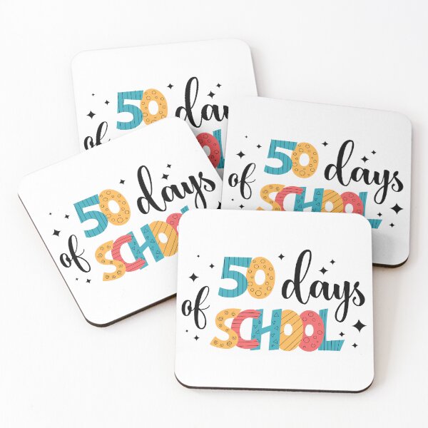 Item preview, 50 days of School Fun Colorful Print. 50th day milestone designed and sold by AnnaVioletStore.