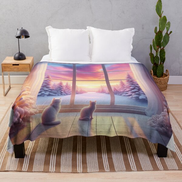 Item preview, Cats,Sunset,Cats Watching the Landscape,Window designed and sold by deniz kaya.