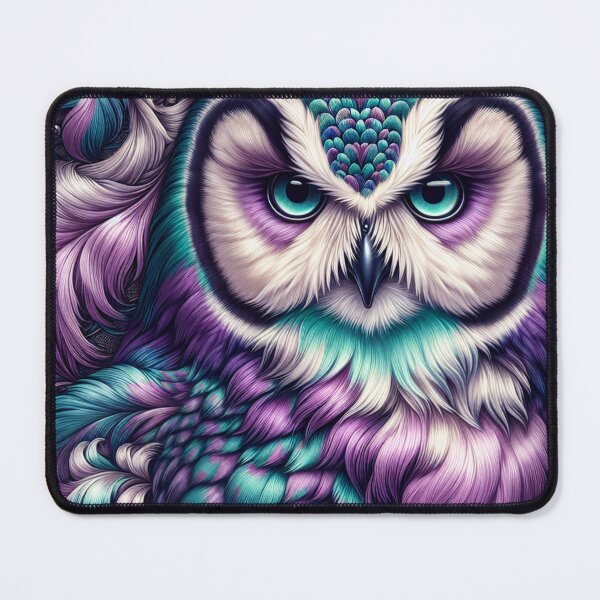 Item preview, Majestic Teal & Purple Owl designed and sold by AnalajiaDesigns.