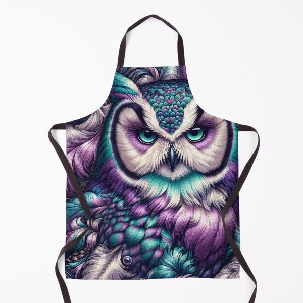 Item preview, Majestic Teal & Purple Owl designed and sold by AnalajiaDesigns.