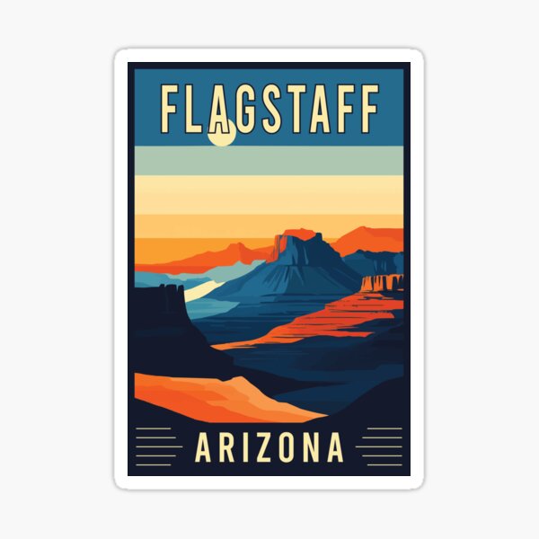 Item preview, Experience the Scenic Beauty of Flagstaff in Arizona - Vintage Travel Art designed and sold by turtlestart.