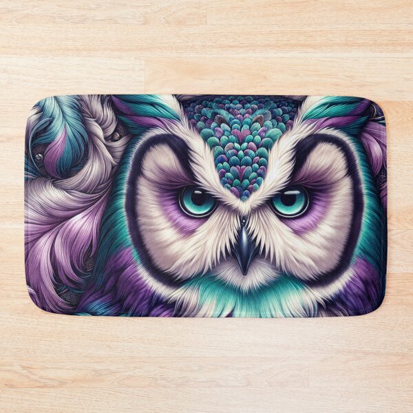 Item preview, Majestic Teal & Purple Owl designed and sold by AnalajiaDesigns.