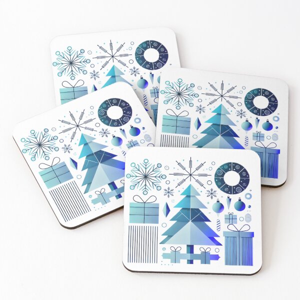 Item preview, Geometric Winter Wonderland: Modern Christmas Delight. designed and sold by Linework Studio.