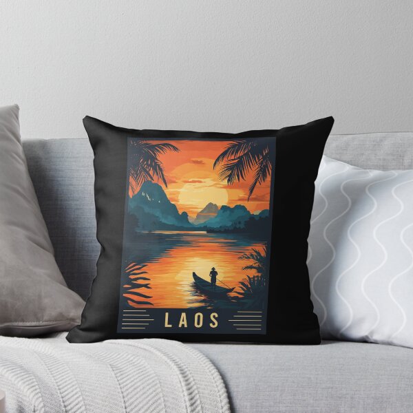 Item preview, Explore the Timeless Beauty of Laos - Vintage Travel Art designed and sold by turtlestart.