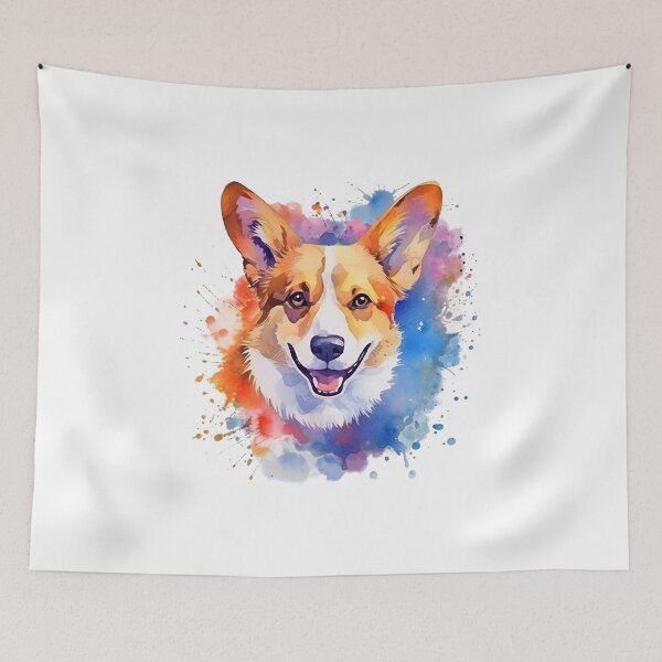 Item preview, Corgi | Colorful Watercolor Design #11 designed and sold by MatsurexDesigns.