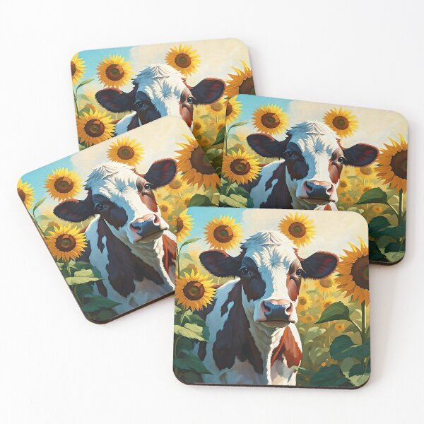 Item preview, Cow In A Field Of Sunflowers designed and sold by Paw's Arts.