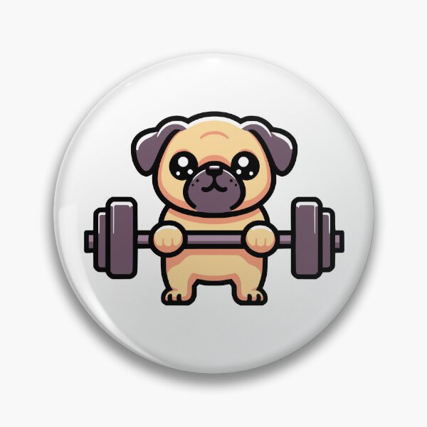 Item preview, Pug Weight Lifting! Funny Cute Gym designed and sold by PMCreative.