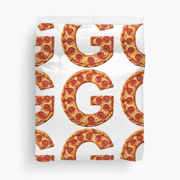 PIZZA LETTER G Duvet Cover