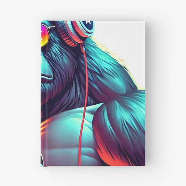 Item preview, Muscle gorilla with sunglasses and dumbbell designed and sold by OtterDesigns.
