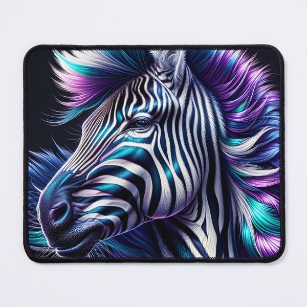 Item preview, Vibrant Purple Blue & Teal Zebra designed and sold by AnalajiaDesigns.