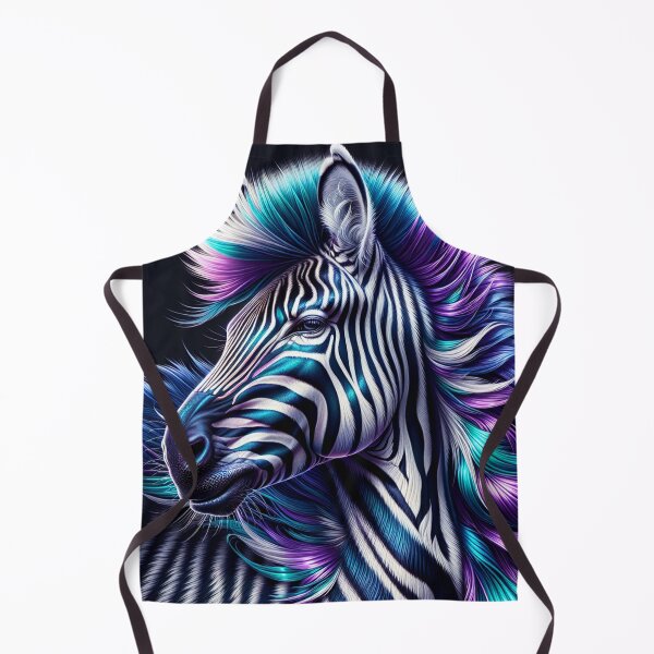 Item preview, Vibrant Purple Blue & Teal Zebra designed and sold by AnalajiaDesigns.