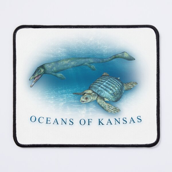 Item preview, Oceans of Kansas retro CGI graphic 2000s Y2K Marine Reptile shirt designed and sold by The Paleo shop ..