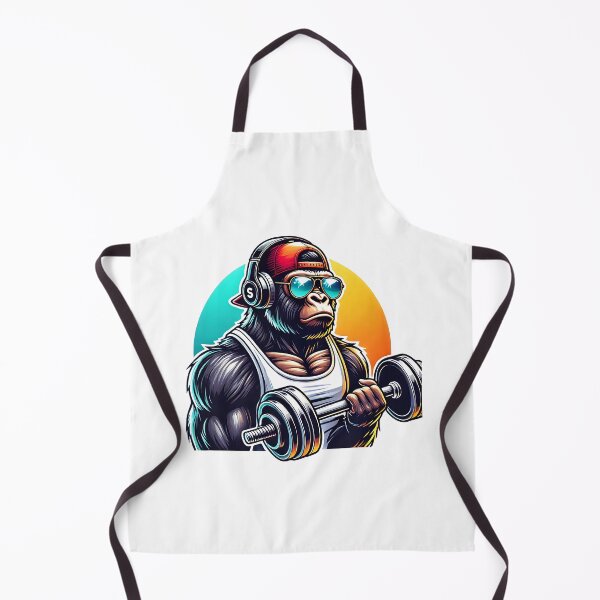 Item preview, Muscle gorilla in tank top designed and sold by OtterDesigns.