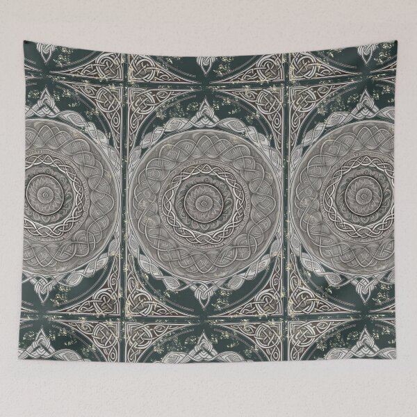 Item preview, Celtic Art Maze Pagan Tattoo rustic weathered historic design designed and sold by AuroraXGreen.