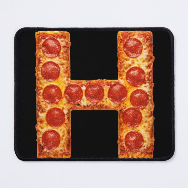 PIZZA LETTER H Mouse Pad