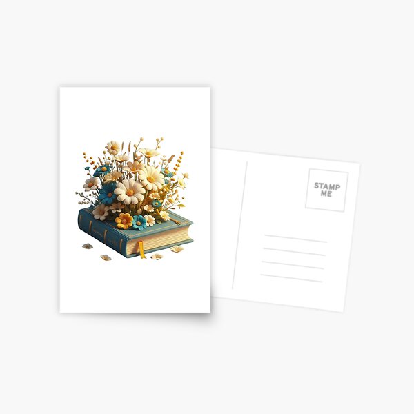 Item preview, Book and Daisies designed and sold by deniz kaya.