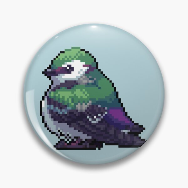 Item preview, pixel violet green swallow designed and sold by Shalmons.