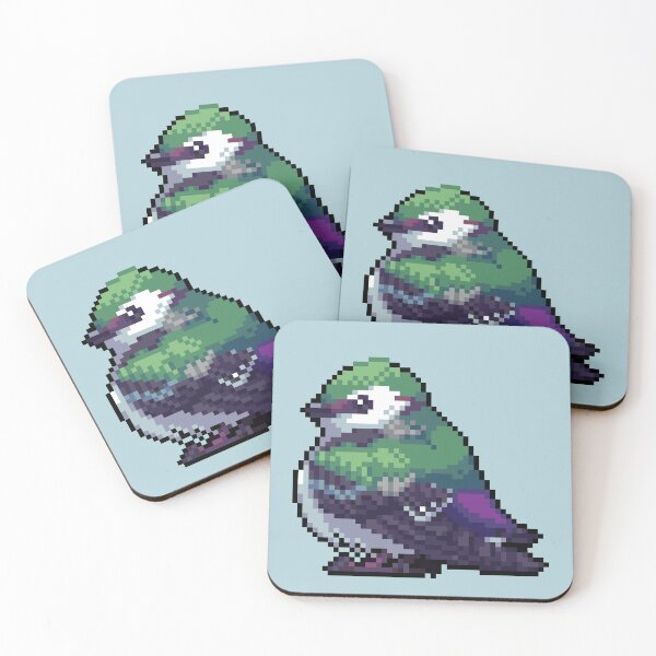 Item preview, pixel violet green swallow designed and sold by Shalmons.