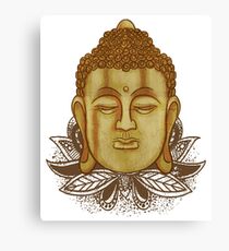 Buddha On Lotus Canvas Print