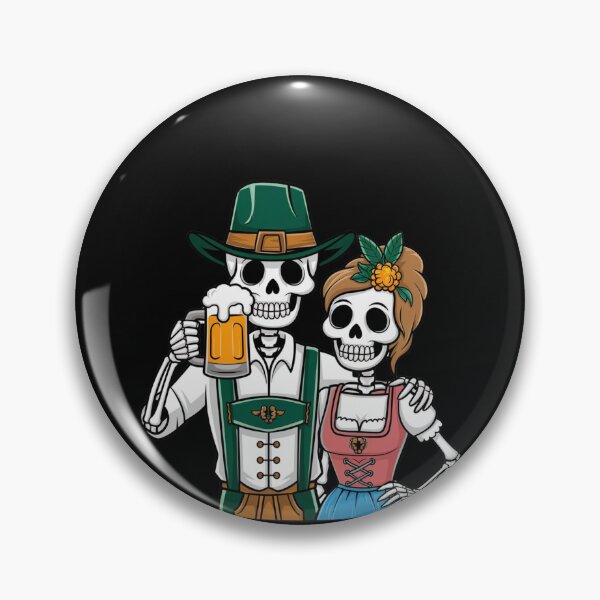 Artikelvorschau, Skelebrew Fest Oktoberfest Skelette Halloween entworfen und verkauft von MonaCreations.