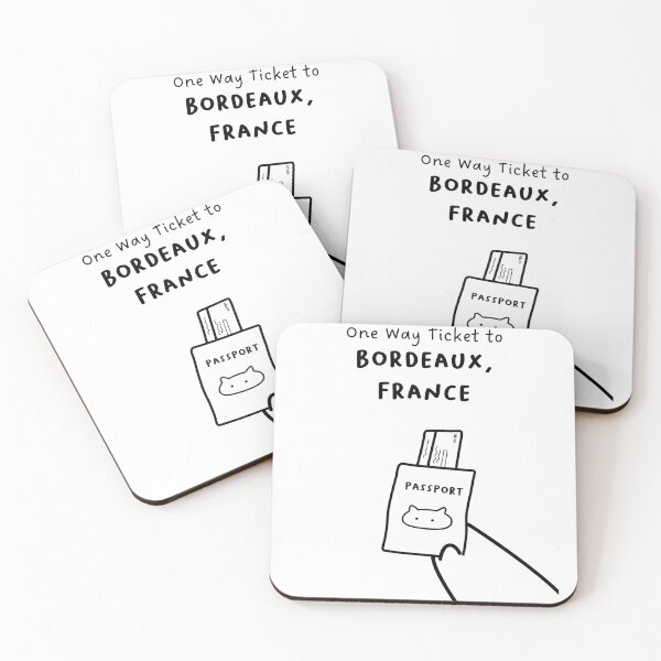 Item preview, "One Way Ticket to Bordeaux, France" | Travel, Vacation designed and sold by RM-Journey.
