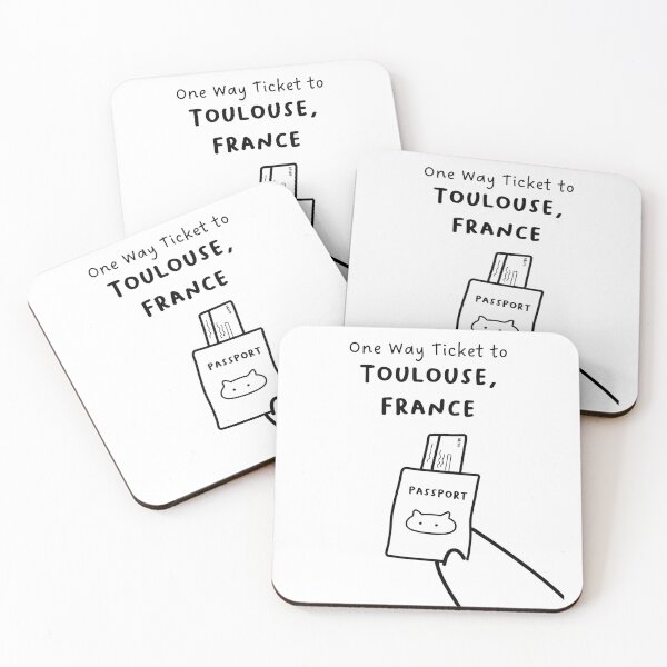 Artikelvorschau, „One-Way-Ticket nach Toulouse, Frankreich“ | Reisen, Urlaub entworfen und verkauft von RM-Journey.