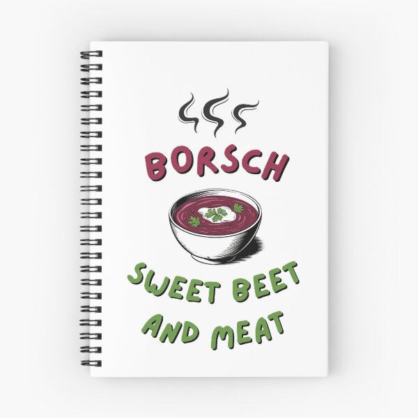 Item preview, Borsch recipe sweet beet and meat, ukrainian food designed and sold by EMMonovi.