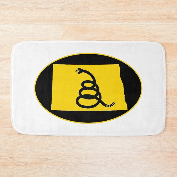 Item preview, NORTH DAKOTA - Freedom Is The Superpower - Modern Gadsden Snake Flag - Dont Tread On Me design designed and sold by pelagio.