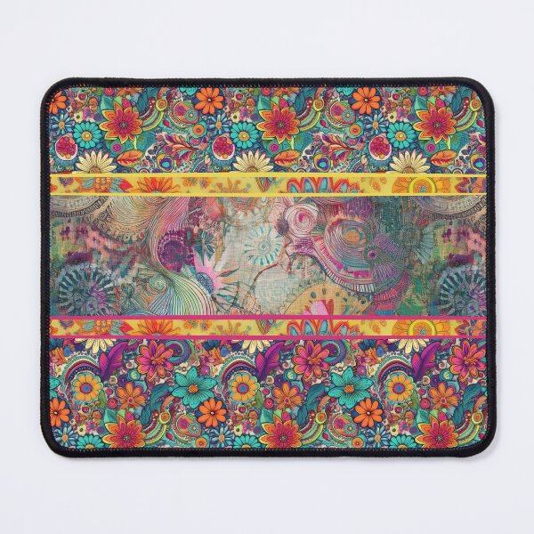 Aperçu de l'œuvre Hippie rétro : rêves patchwork créée et vendue par J Marielle Designs.