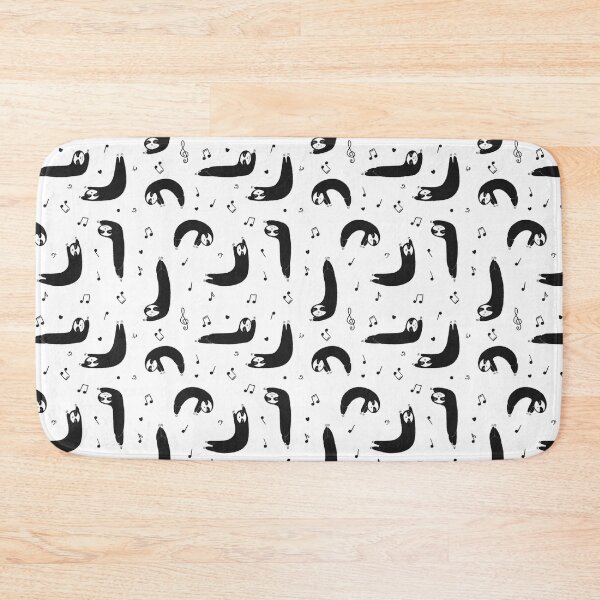Item preview, Funny sloths and music notes pattern designed and sold by Aleksse.