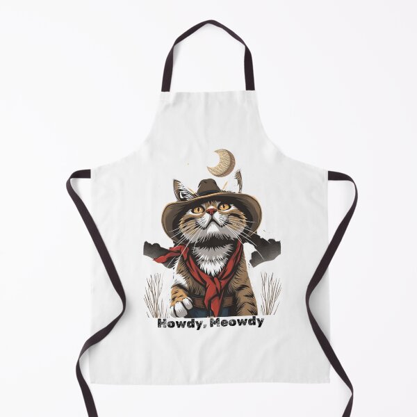 Item preview, cowboy cat with cowboy hat and Howdy Meowdy designed and sold by GinnyGi.