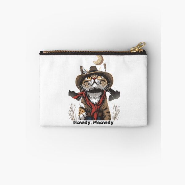 Item preview, cowboy cat with cowboy hat and Howdy Meowdy designed and sold by GinnyGi.