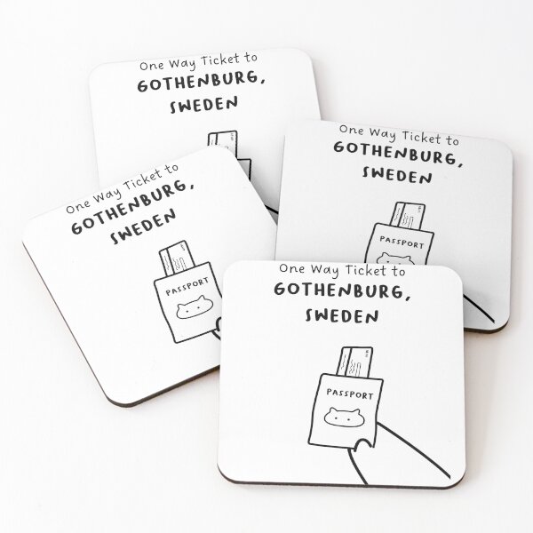 Item preview, "One Way Ticket to Gothenburg, Sweden" | Travel, Vacation designed and sold by RM-Journey.