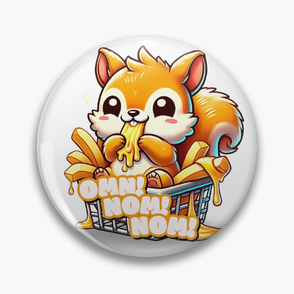 Item preview, Cheese Fries Squirrel  designed and sold by RhallahReed.