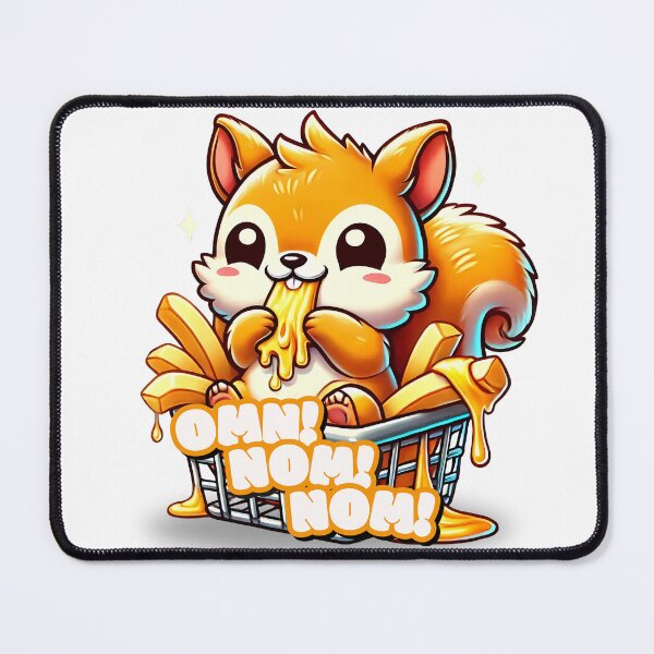 Item preview, Cheese Fries Squirrel  designed and sold by RhallahReed.