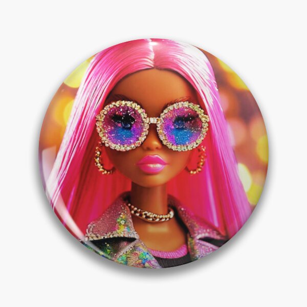 Item preview, Vibrant Pink Diva: Glam Fashion Doll Art Print designed and sold by MelissaMelovich.