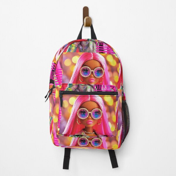 Item preview, Vibrant Pink Diva: Glam Fashion Doll Art Print designed and sold by MelissaMelovich.