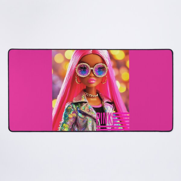 Item preview, Vibrant Pink Diva: Glam Fashion Doll Art Print designed and sold by MelissaMelovich.