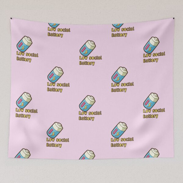 Item preview, Low social Battery  designed and sold by NurzZz73.