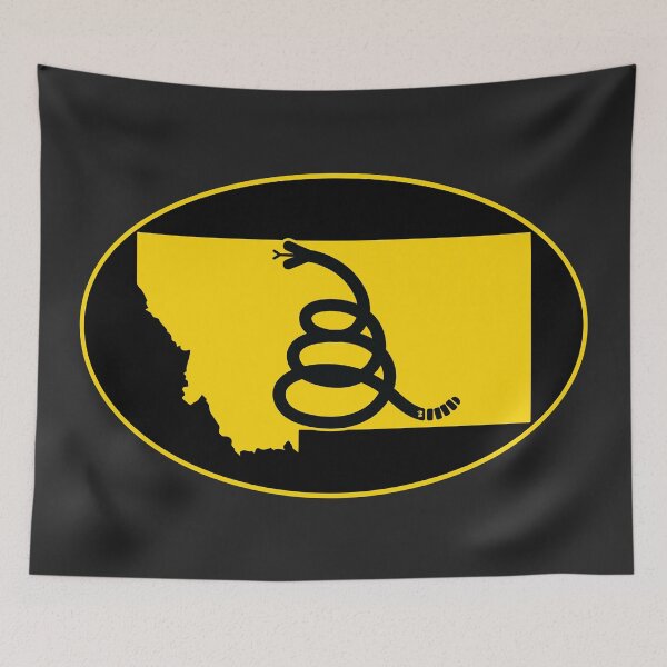 Item preview, MONTANA - Freedom Is The Superpower - Modern Gadsden Snake Flag - Dont Tread On Me design designed and sold by pelagio.