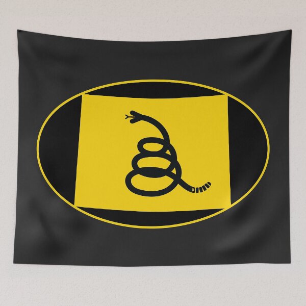 Item preview, WYOMING - Freedom Is The Superpower - Modern Gadsden Snake Flag - Dont Tread On Me design designed and sold by pelagio.
