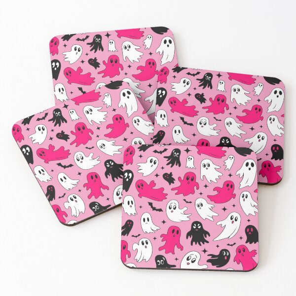 Item preview, Cute Pink Ghost Pattern designed and sold by Promoc.