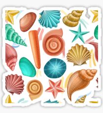 Colorful shell pattern for summer Sticker