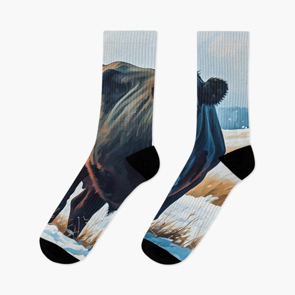 Item preview, Black Angus In A Field Of Fresh Snow designed and sold by Paw's Arts.