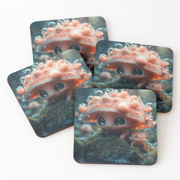 Item preview, Cute Mushroom Creature in Enchanted Forest designed and sold by Anuka Ganchimeg.