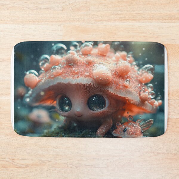 Item preview, Cute Mushroom Creature in Enchanted Forest designed and sold by Anuka Ganchimeg.