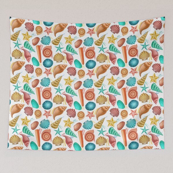 Item preview, Colorful shell pattern for summer designed and sold by creaschon.
