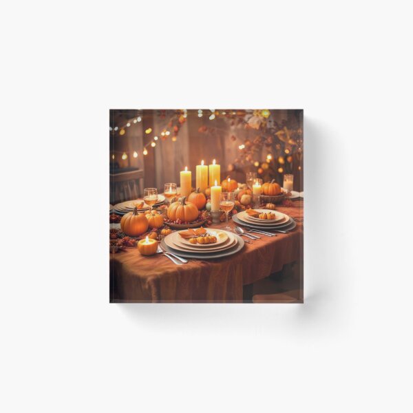 Item preview, AUTUMN HARVEST PUMPKIN THEME TABLE SETTING designed and sold by Arts4U.