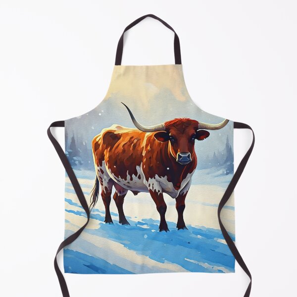 Item preview, Longhorn en invierno designed and sold by Paw's Arts.