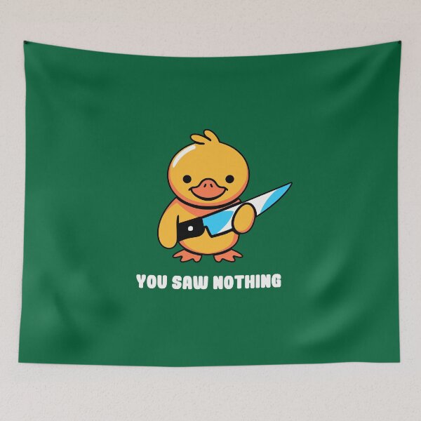 Item preview, You Saw Nothing - Duck Violence Green by Tobe Fonseca designed and sold by Tobe Fonseca®.